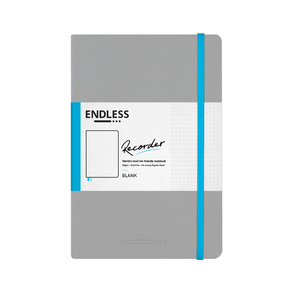 Endless Recorder Notebook A5 - Mountain Snow Design, Dotted Grid Journal for Writing, Sketching & Planning - Perfect for Bullet Journaling, Note Taking & Creative Projects