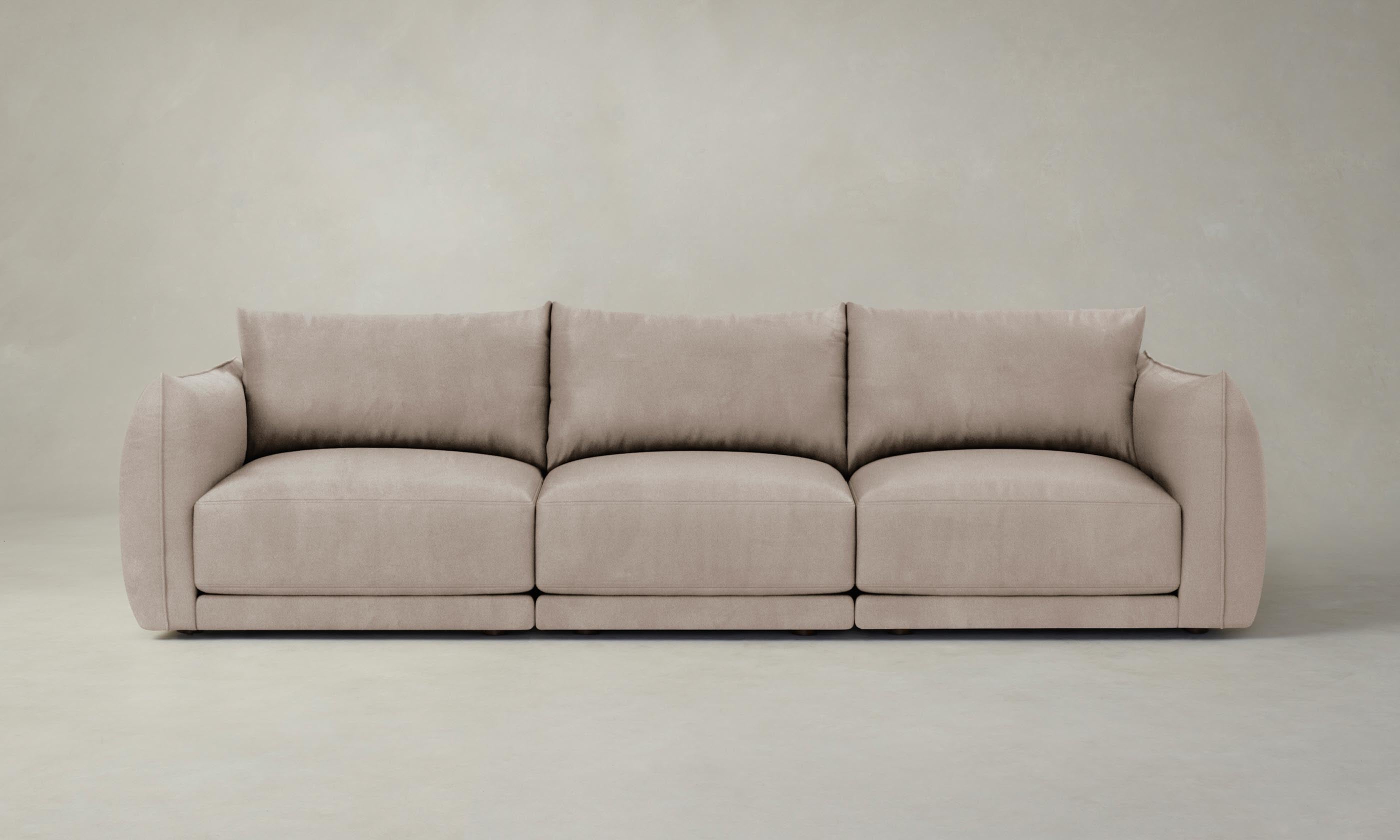 Premium Jones Modular Sectional Sofa - Genuine Nubuck Leather in Fawn Color | Perfect for Living Room, Family Room & Home Theater Comfort