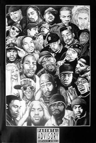 Rap Gods 1 Poster 24x36 Inches - Premium Quality Music Wall Art Decor for Hip Hop Fans - Perfect for Bedroom, Living Room & Music Studio Decor