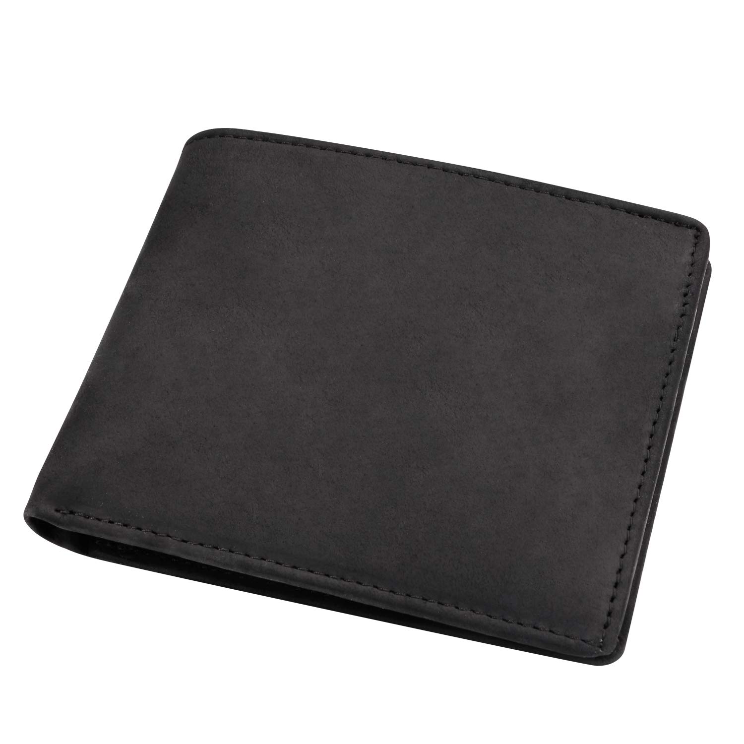 Personalized Leather Wallet for Men - Engraved RFID Blocking Bifold Wallet in Brown & Black | Valentine's Day, Birthday, Christmas Gift for Boyfriend, Husband | Stylish & Functional Everyday Carry Accessory