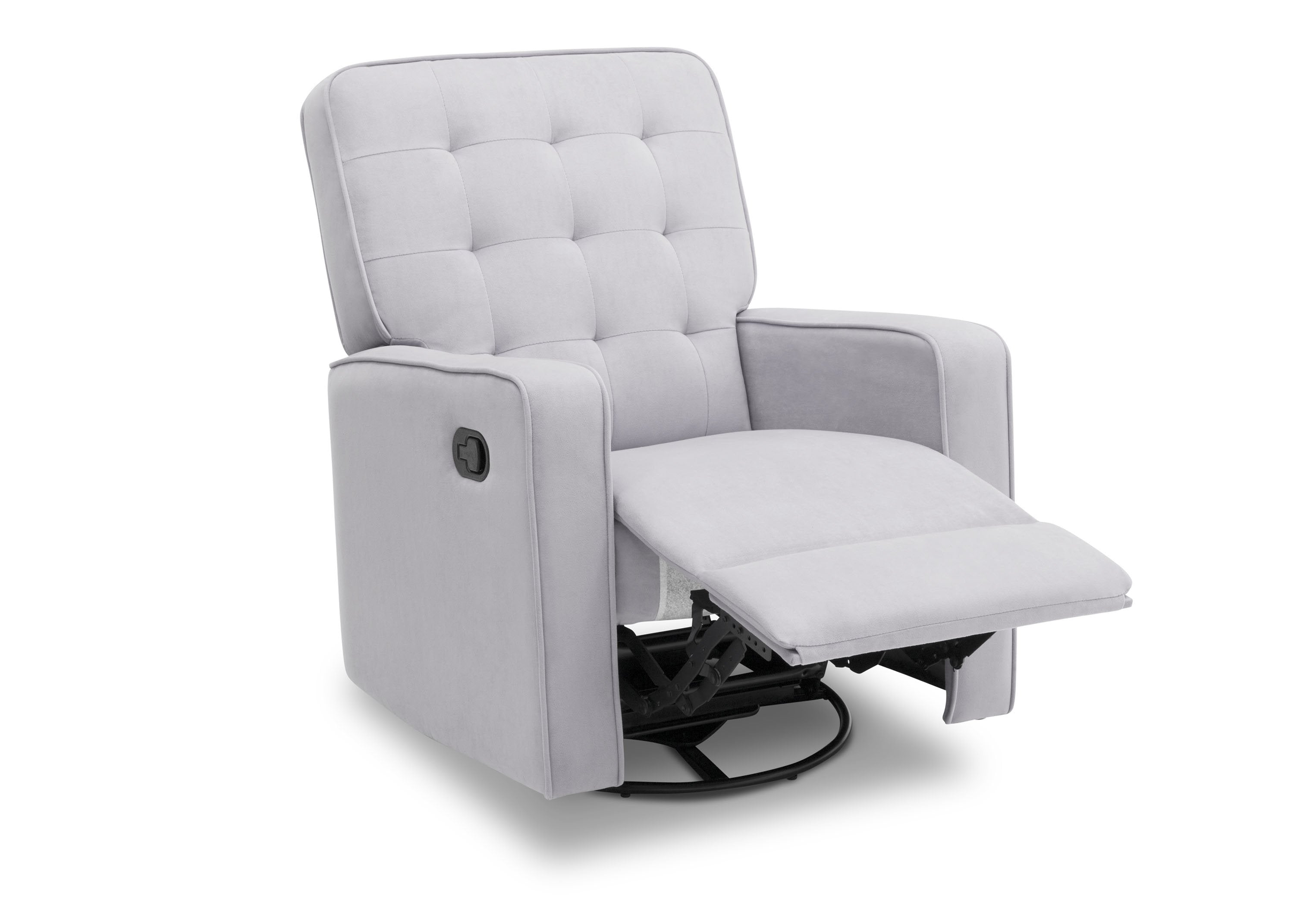 Premium Graham Nursery Glider Swivel Recliner Chair with LiveSmart Fabric by Culp - Perfect for Baby Nurseries, Breastfeeding & Relaxing in Nursery Rooms