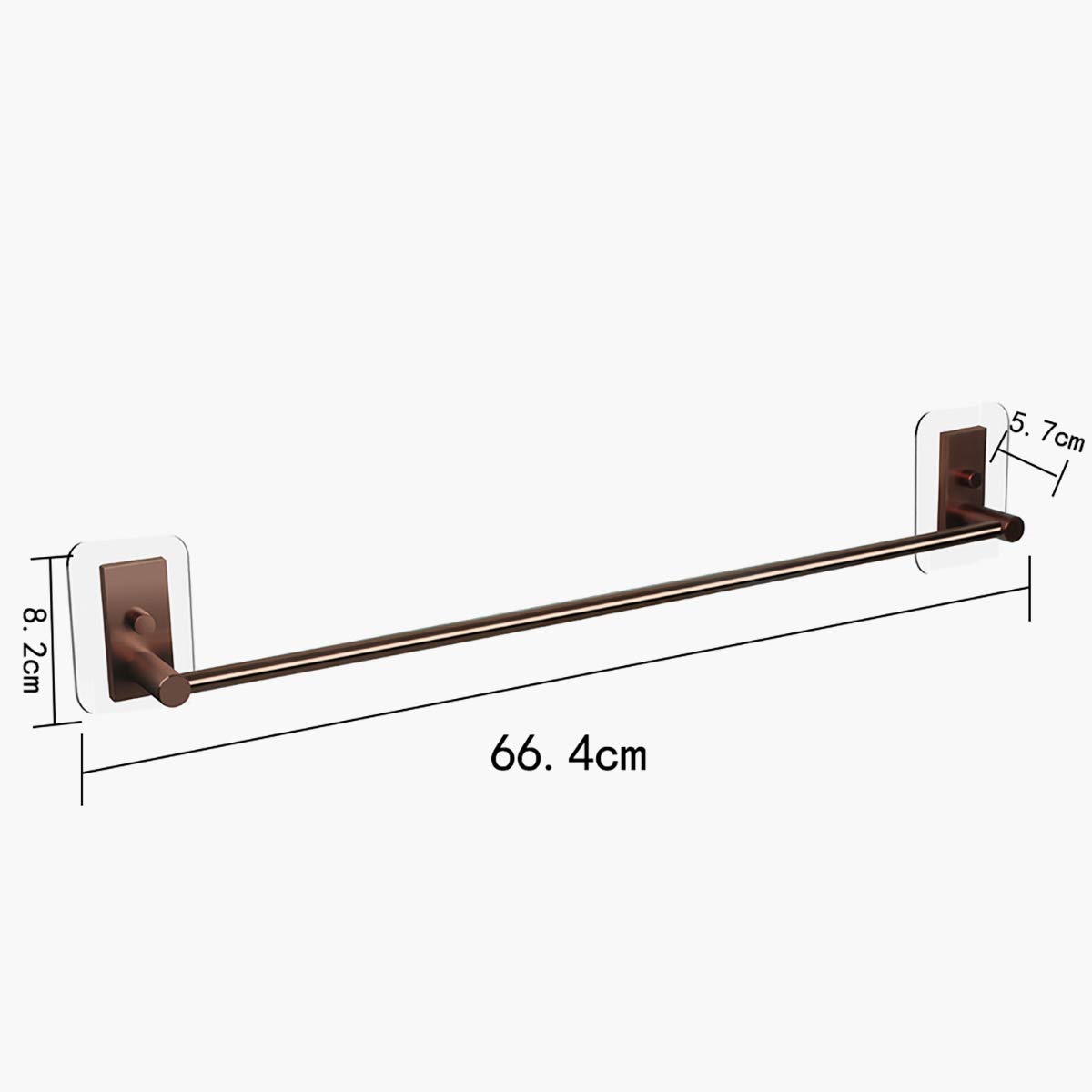 No Drill Stainless Steel Wall Mounted Towel Rack - 26.1