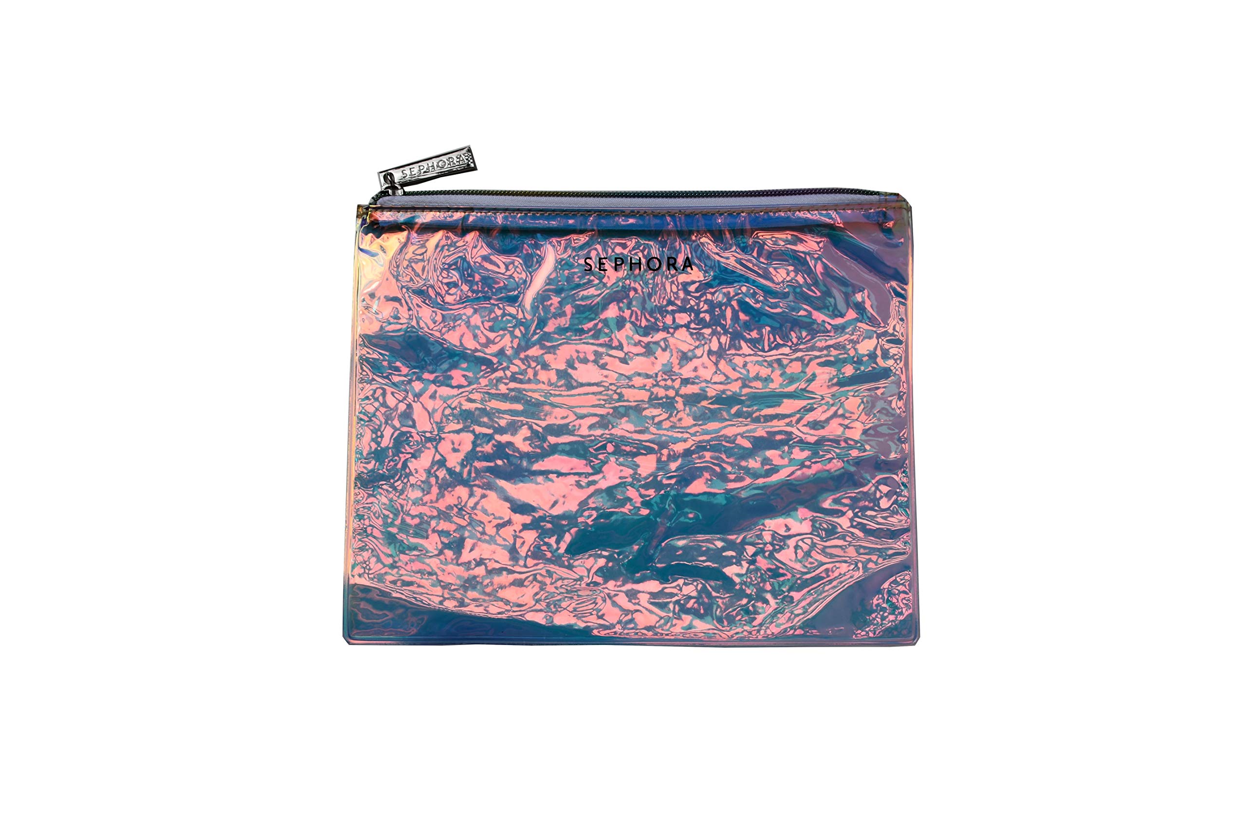 Sephora Holographic Makeup Bag - Trendy Cosmetic Pouch for Travel, Gym & Everyday Use | Shimmering Storage Organizer for Makeup Brushes, Lipsticks & Beauty Essentials