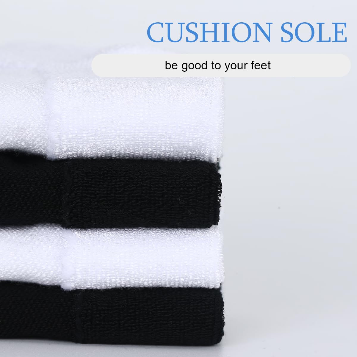 Non-Binding Over the Knee Diabetic Socks for Men - 4 Pairs Circulation Socks with Cushioned Sole for Comfort & Blood Flow - Ideal for Diabetes, Swelling & Daily Wear
