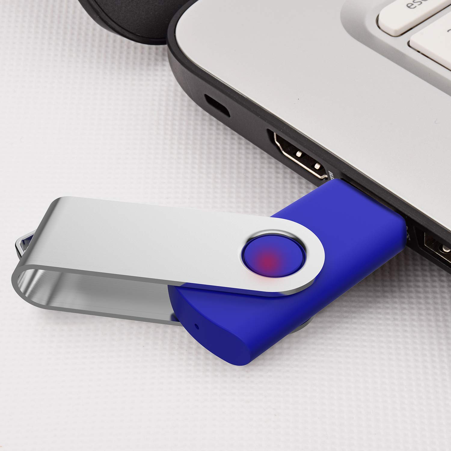 50 Pack 4GB USB 2.0 Flash Drives Bulk - Blue Thumb Drives Memory Sticks for School, Office, Data Storage & File Sharing