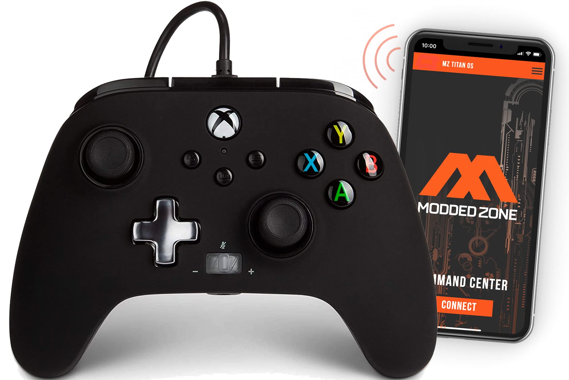 Power A Enhanced Wired Controller - Black Smart Anti-Recoil Modded Rapid Fire Gamepad with Multiple Modes | Compatible with Xbox One S/X | Mobile App Control for FPS Games like Call of Duty, Fortnite & Apex Legends | Perfect for Competitive Gaming & Esports Tournaments