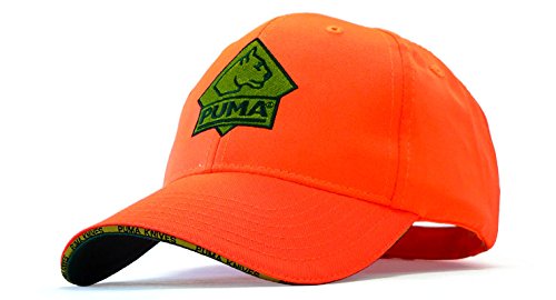 Puma Knives Blaze Orange Baseball Cap with Adjustable Velcro Closure - Perfect for Hunting, Outdoor Adventures & Casual Wear