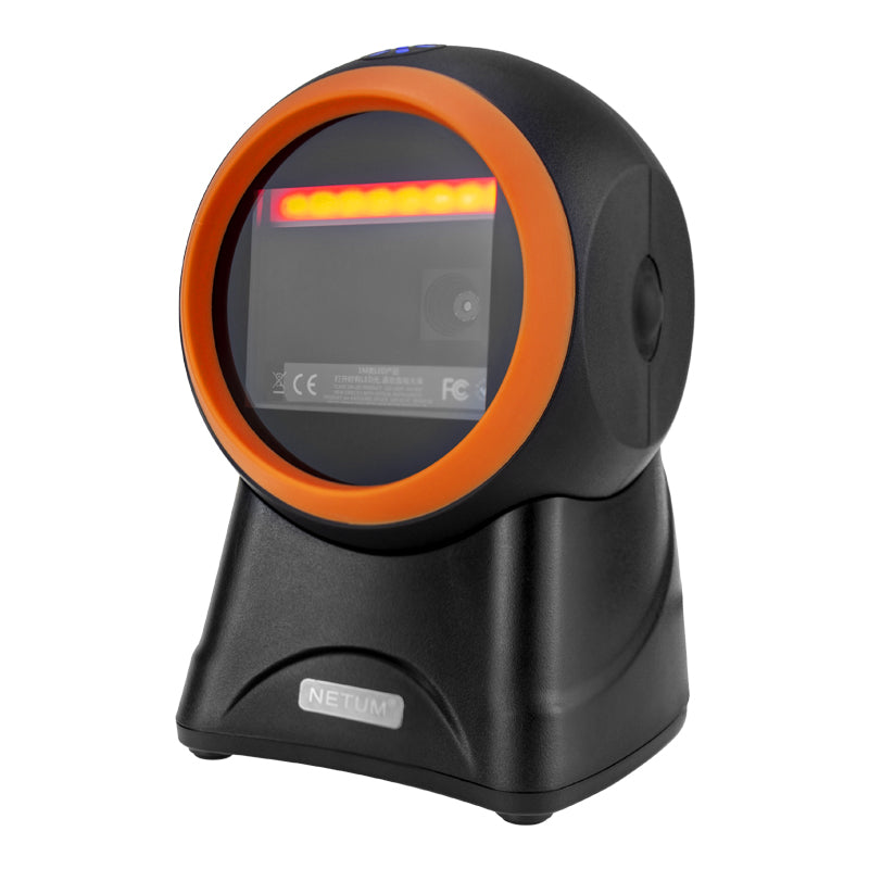 NT 2050M/NT 2055L 2D USB Hands-Free Barcode Scanner for Retail, Warehouse & Inventory Management - Fast Scanning, Plug & Play, Compact Design