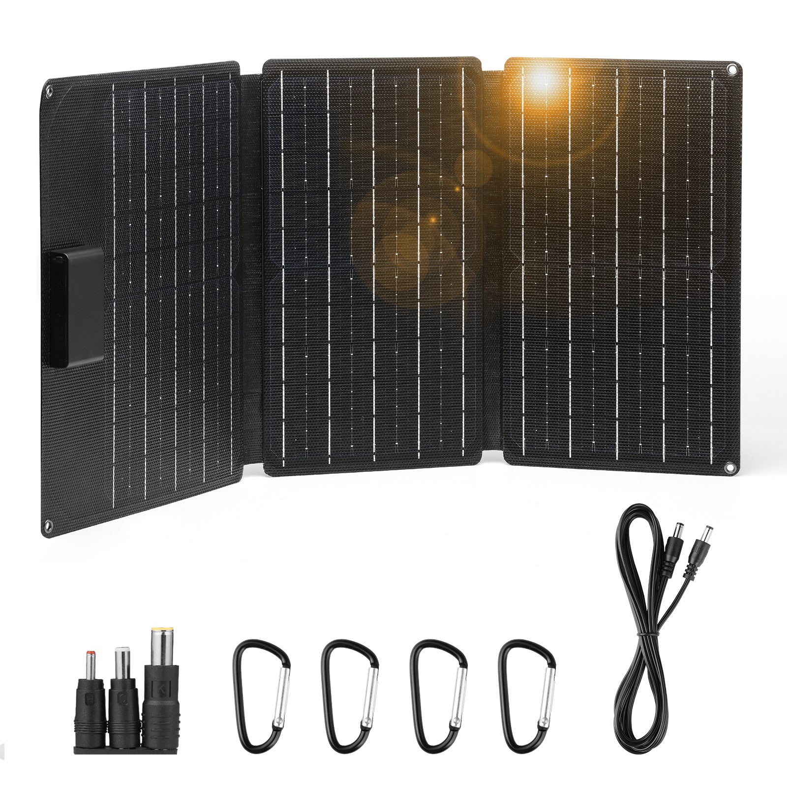 Raddy SP30 30W Foldable Solar Panel Charger with QC3.0 Fast Charging & USB-C Port - Portable Power for Camping, Hiking, Emergency, and Outdoor Adventures