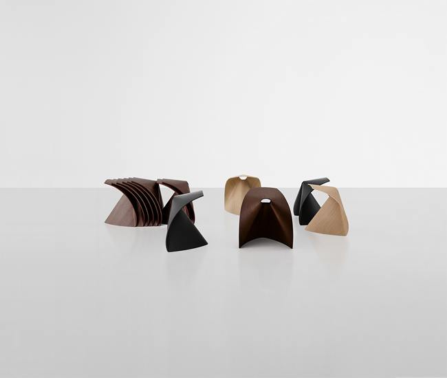 AP S51 Nesting Stool by Lapalma - Space-Saving Modern Stool Set for Home, Office & Outdoor Use - Stackable Design for Compact Storage