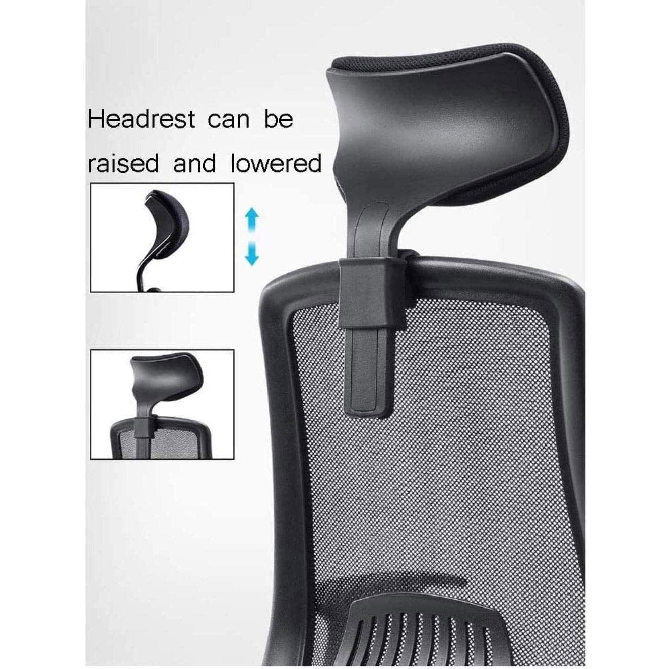 Ergonomic Office Chair with Adjustable Height & Lumbar Support - Swivel Desk Chair for Home, Gaming & Computer Work - Comfortable Reclining Seat with Breathable Mesh Back - Perfect for Long Work Hours, Online Gaming & Home Office Setup