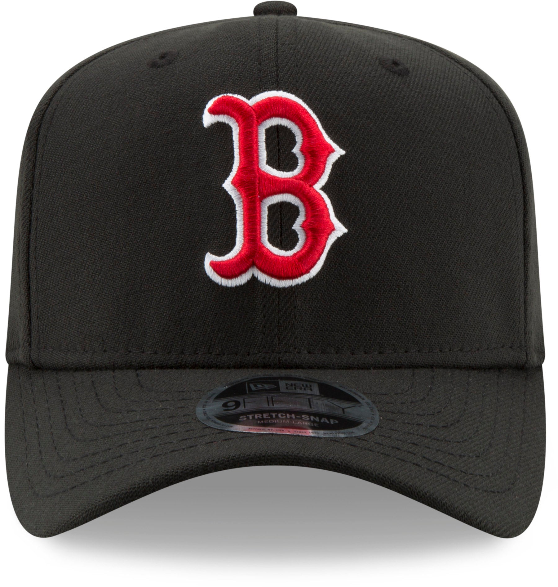 Boston Red Sox New Era 950 Black Stretch Snapback Cap - Adjustable Baseball Hat for Men & Women - Perfect for Games, Casual Wear & Sports Fans