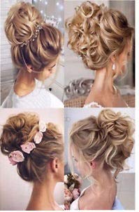 AASA 2-Pack Flexible Elastic Hair Bun Maker for Women & Girls - Messy Bun Hair Extension - Perfect for Weddings, Parties & Everyday Styling (Black)