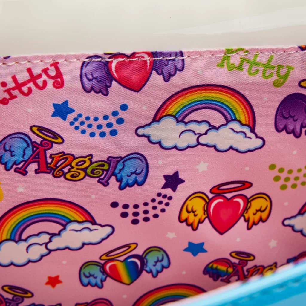 Loungefly Lisa Frank Angel Kitty Crossbody Bag for Women - Casual & Travel