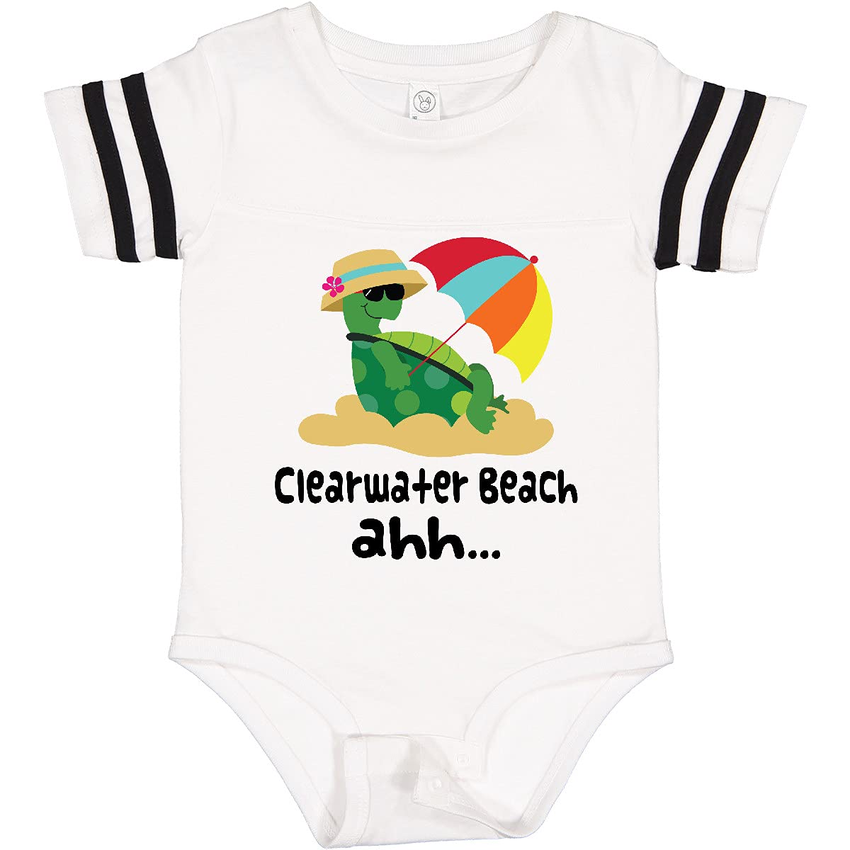 Inktastic Clearwater Beach Florida Baby Bodysuit - Cute Florida-Themed Onesie for Infants & Toddlers - Perfect for Beach Vacations, Family Photos & Florida Souvenirs