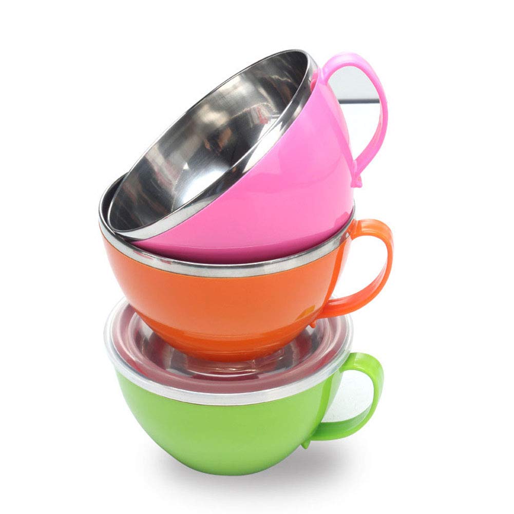 Premium Stainless Steel Insulated Soup Bowl with Lid - Double Wall Vacuum Insulation Keeps Food Hot/Cold for Hours - Durable Household Tableware for Soup, Cereal, Noodles - Perfect for Camping, Office Lunch & Outdoor Picnics