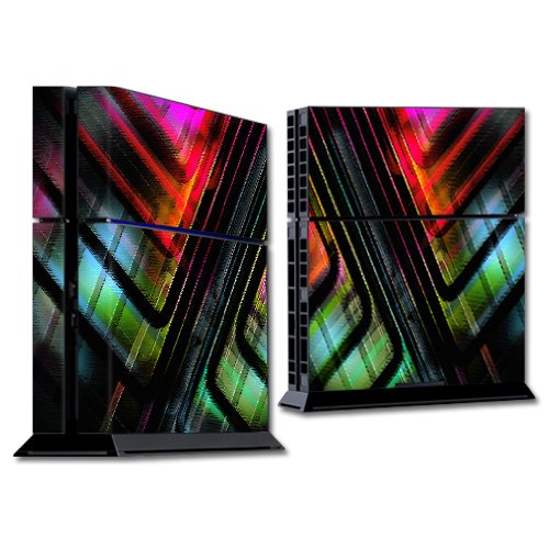 MightySkins Custom Vinyl Skin Wrap Sticker for Sony PlayStation 4 (PS4) Console - Plaid Abstract Design | Protective Decal Cover | Easy to Apply & Remove | Perfect for Gaming Setups & Home Decor