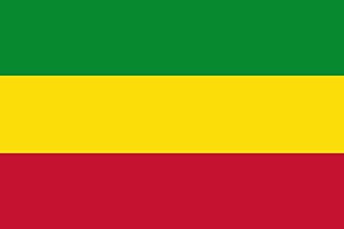 Rastafari Flag Sticker Decal - Rasta Reggae Weed 420 Design - 3x5 Inch Waterproof Vinyl Decal - Perfect for Cars, Laptops, Bumpers & Windows