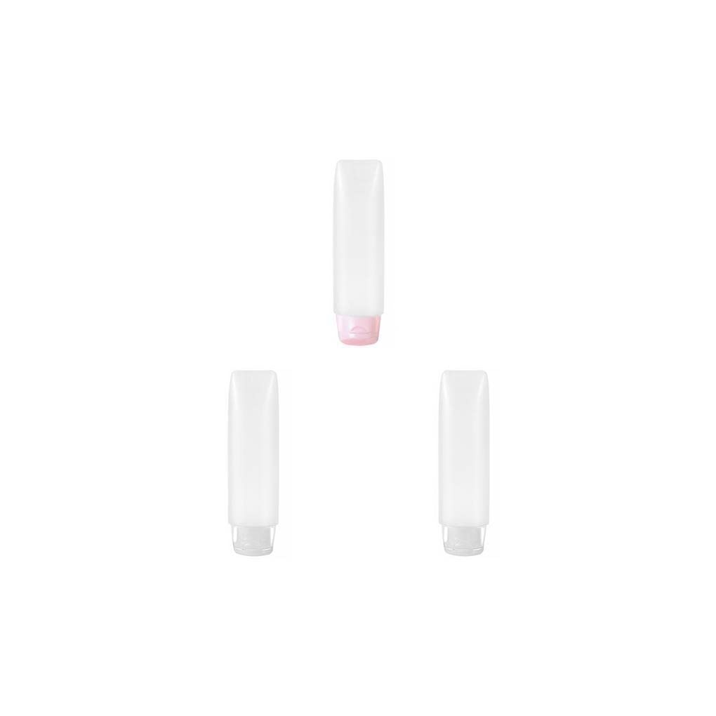 3 Pack Travel Bottles for Toiletries - Leak Proof Mini Containers & Dispenser Tubes for Shampoo, Lotion, Cosmetics | Perfect for Air Travel, Gym, Camping & Home Use