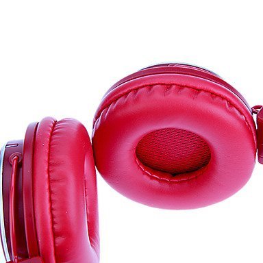 Ameego Foldable Bluetooth Headphones with Mic, Micro SD/TF Card Slot, FM Radio & 3.5mm AUX - Wireless/Wired Stereo Headset with Volume Control & APP for Smartphone, Tablet, PC, Laptop, Gaming (Red) - Perfect for Commuting, Workouts & Home Entertainment
