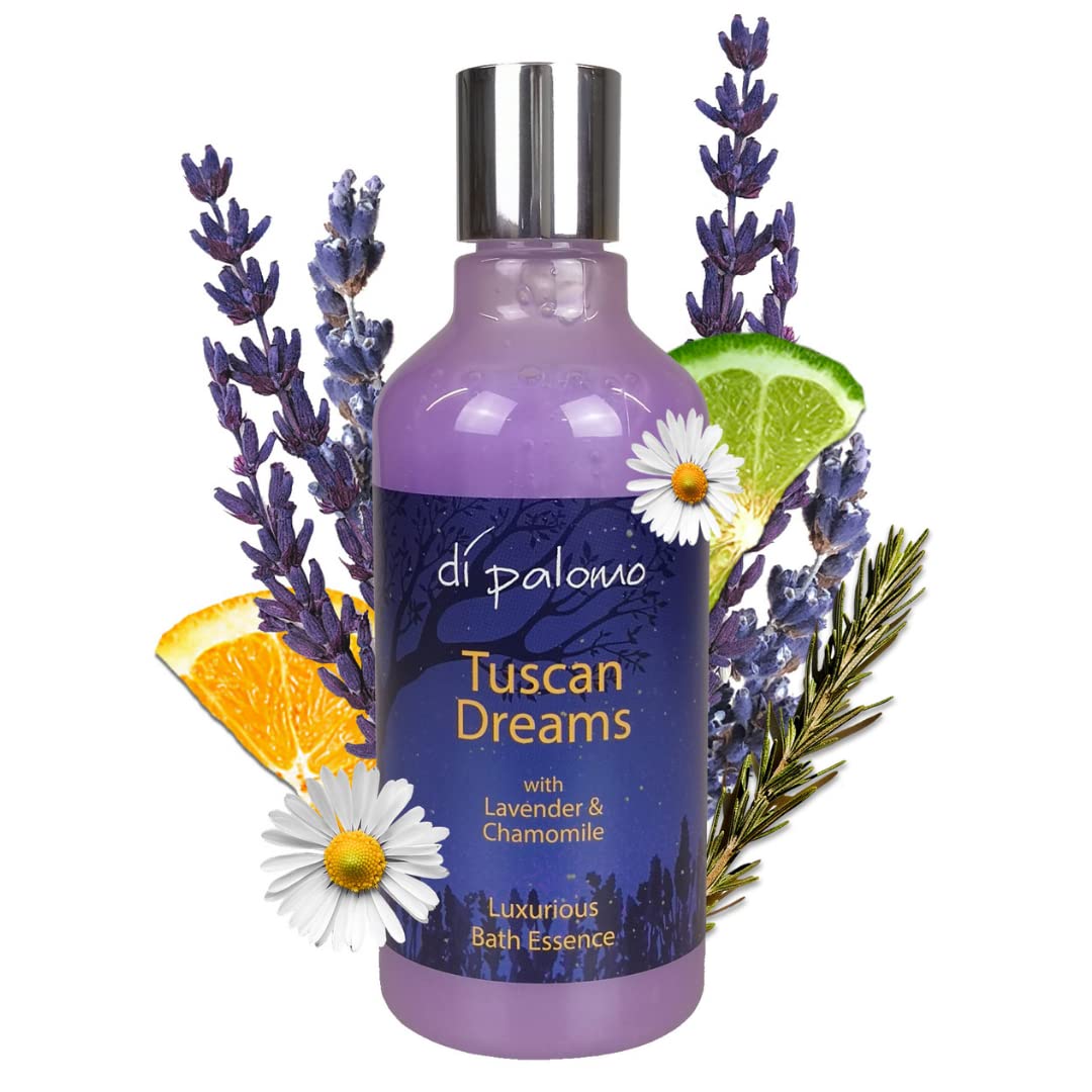 Di Palomo Vegan Tuscan Dreams Bath Essence 300ml - Foaming Bubble Bath & Luxury Shower Gel with Nourishing Skin Care | Bath & Body Wash Gift Set for Women | Perfect for Spa Nights, Relaxation & Self-Care Moments