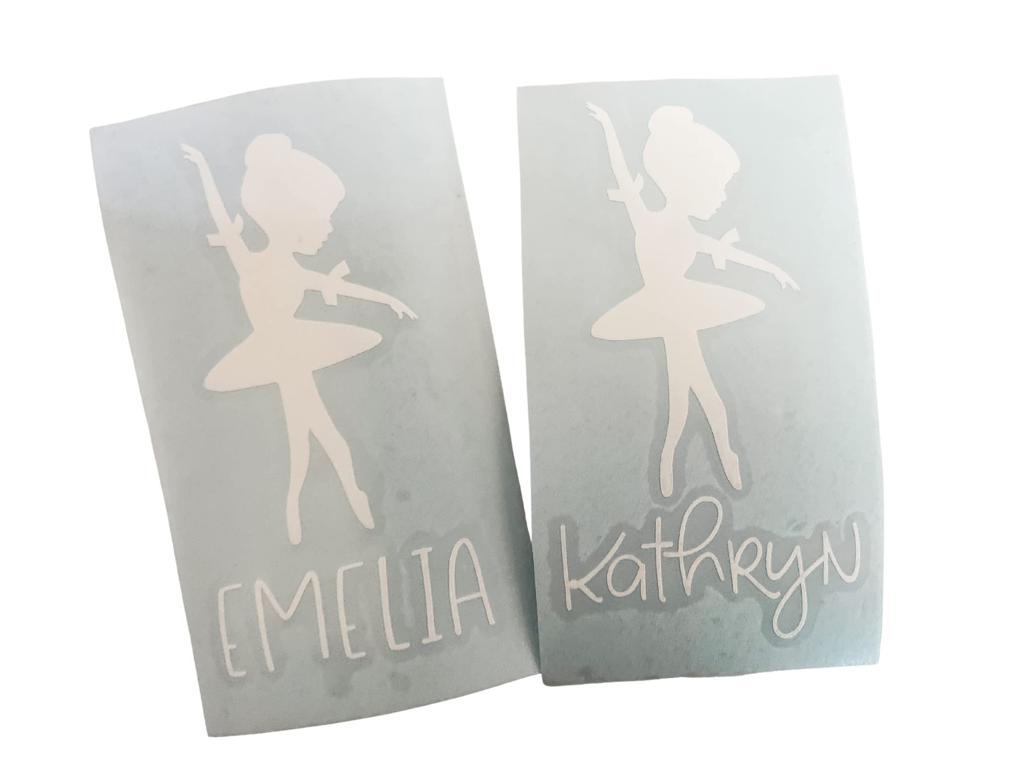 Personalized Ballerina Dance Decal Stickers - Custom Name Ballet Stickers for Tumblers, Water Bottles, Laptops - Perfect Dance Recital Gifts for Girls, Jazz Dance Company Favors - Great for Dance Competitions, Studio Decor & Birthday Presents