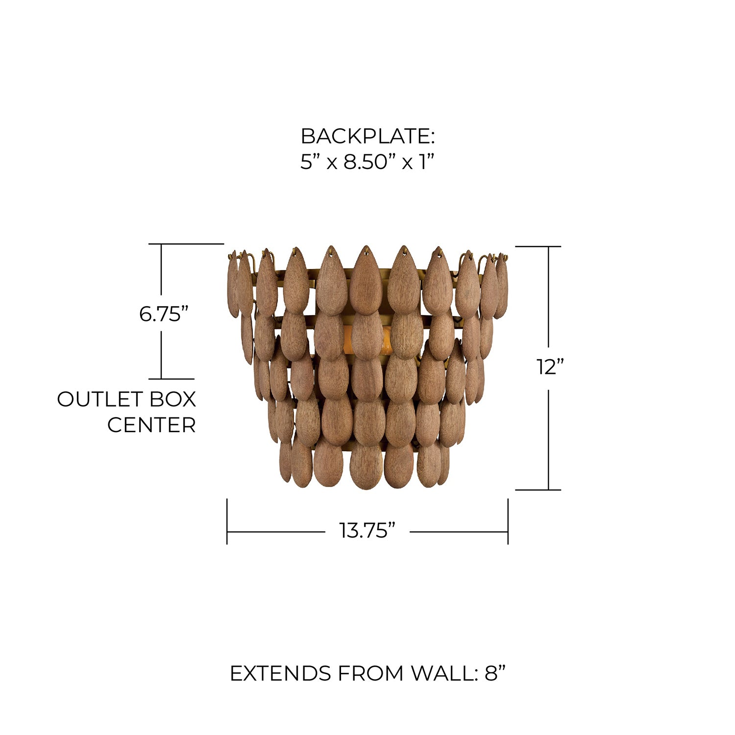 Raj Sconce Wall Light - Modern Brass Wall Sconce with Clear Glass Shade for Bedroom, Living Room & Hallway Lighting Decor