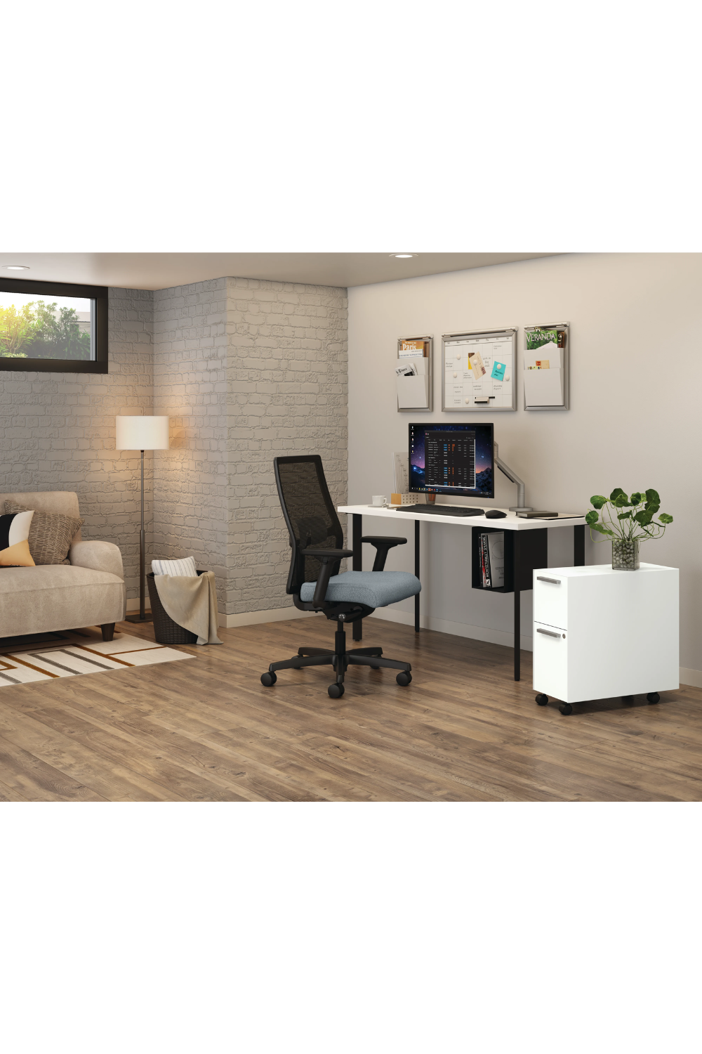 HON Ignition 2.0 Ergonomic High-Back Mesh Office Chair with Adjustable Arms - Perfect for Home Office, Gaming & Professional Workspaces