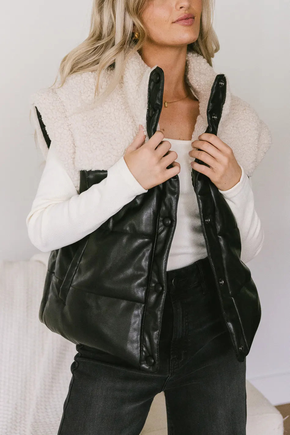 Lets Get Lost Vegan Vest in Black - Eco-Friendly Fashion for Outdoor Adventures & Casual Wear