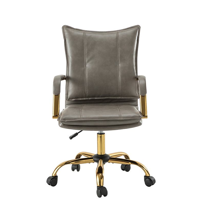 Stylish Michele Vegan Leather Task Accent Chair - Modern Office & Living Room Furniture for Home & Workspace