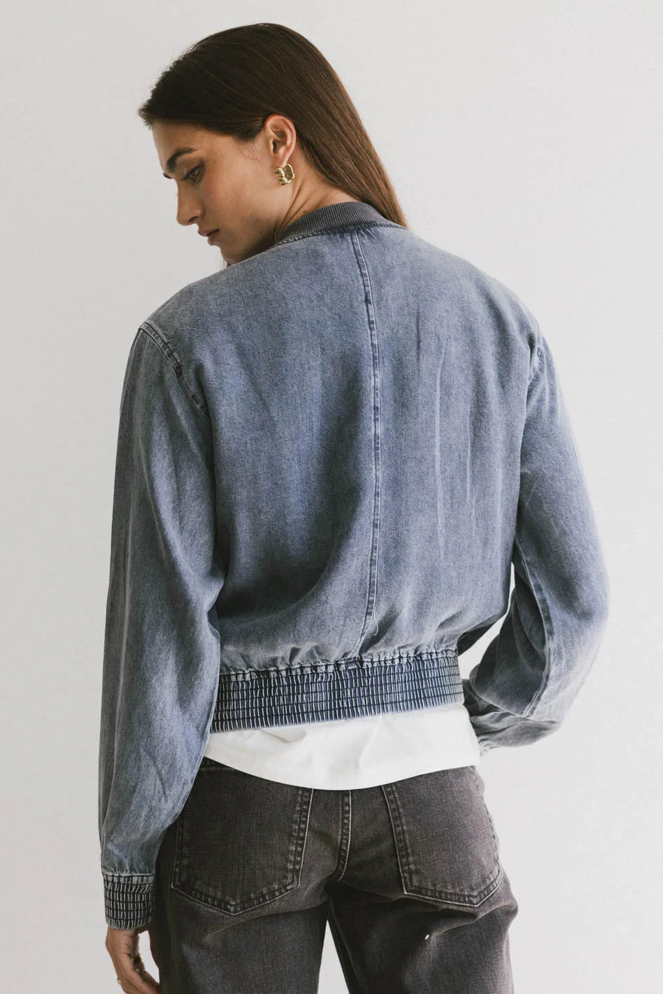 Hali Tencel Bomber Jacket - Lightweight Eco-Friendly Women's Outerwear for Spring & Fall | Perfect for Casual Wear, Travel & Outdoor Activities