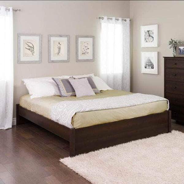 Select 4 Post Platform Bed Frame - Queen/King Size, Multiple Finish Options | Elegant Bedroom Furniture for Master Suite or Guest Room