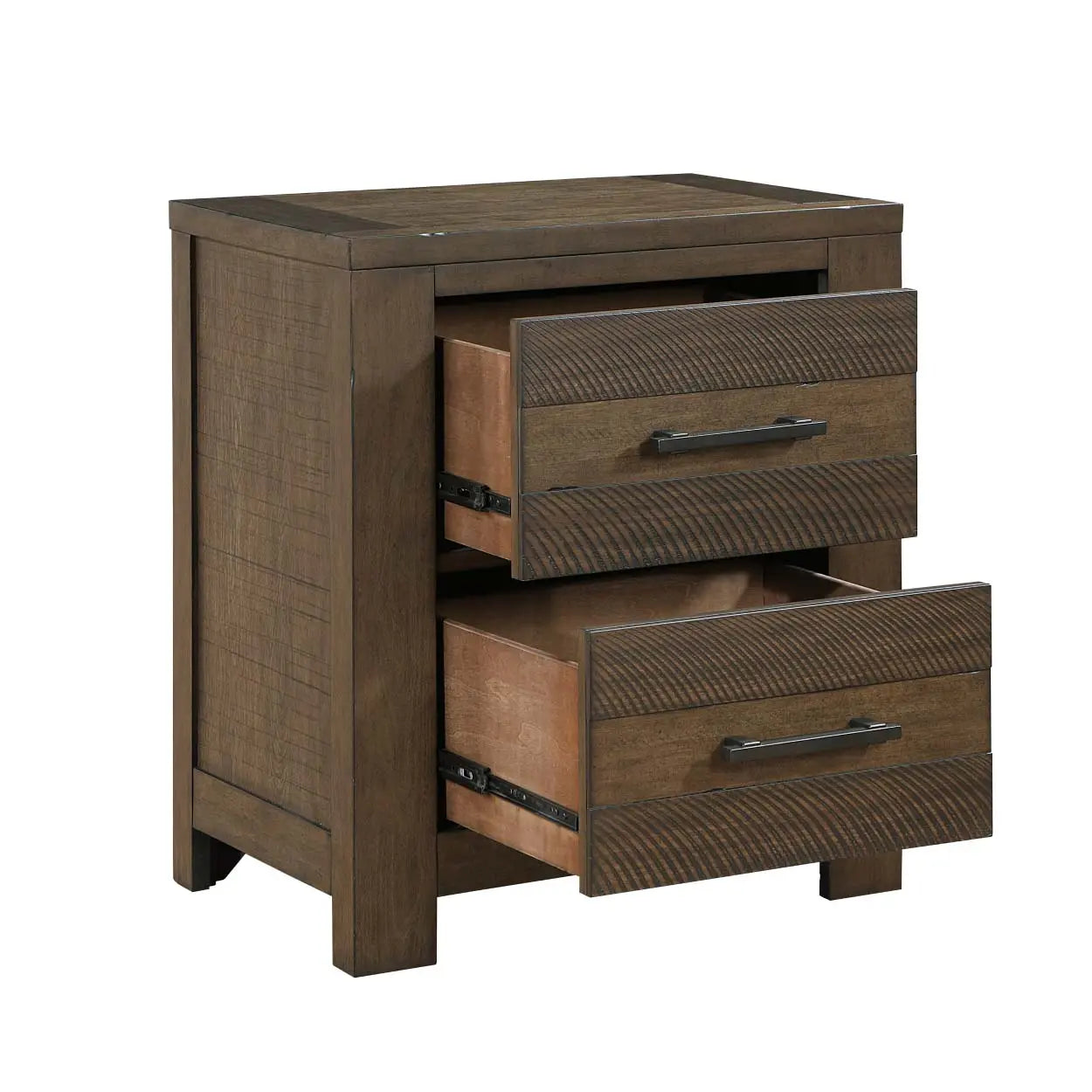 Conway 5-Piece Bedroom Set 1497 - Queen Size Bed Frame, Nightstand & Dresser - Modern Farmhouse Style Furniture for Master Bedroom & Guest Room