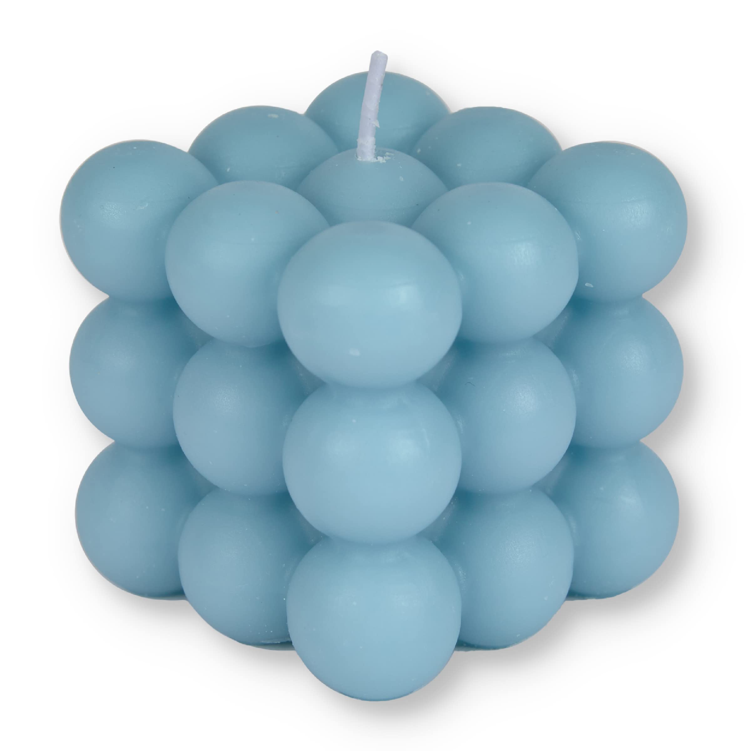 Loftern Blue Scented Bubble Candle - Handmade Natural Soy Wax Aesthetic Candles for Home Decor & Gifts - Relaxing Aromatherapy for Bedroom, Bath & Meditation Spaces