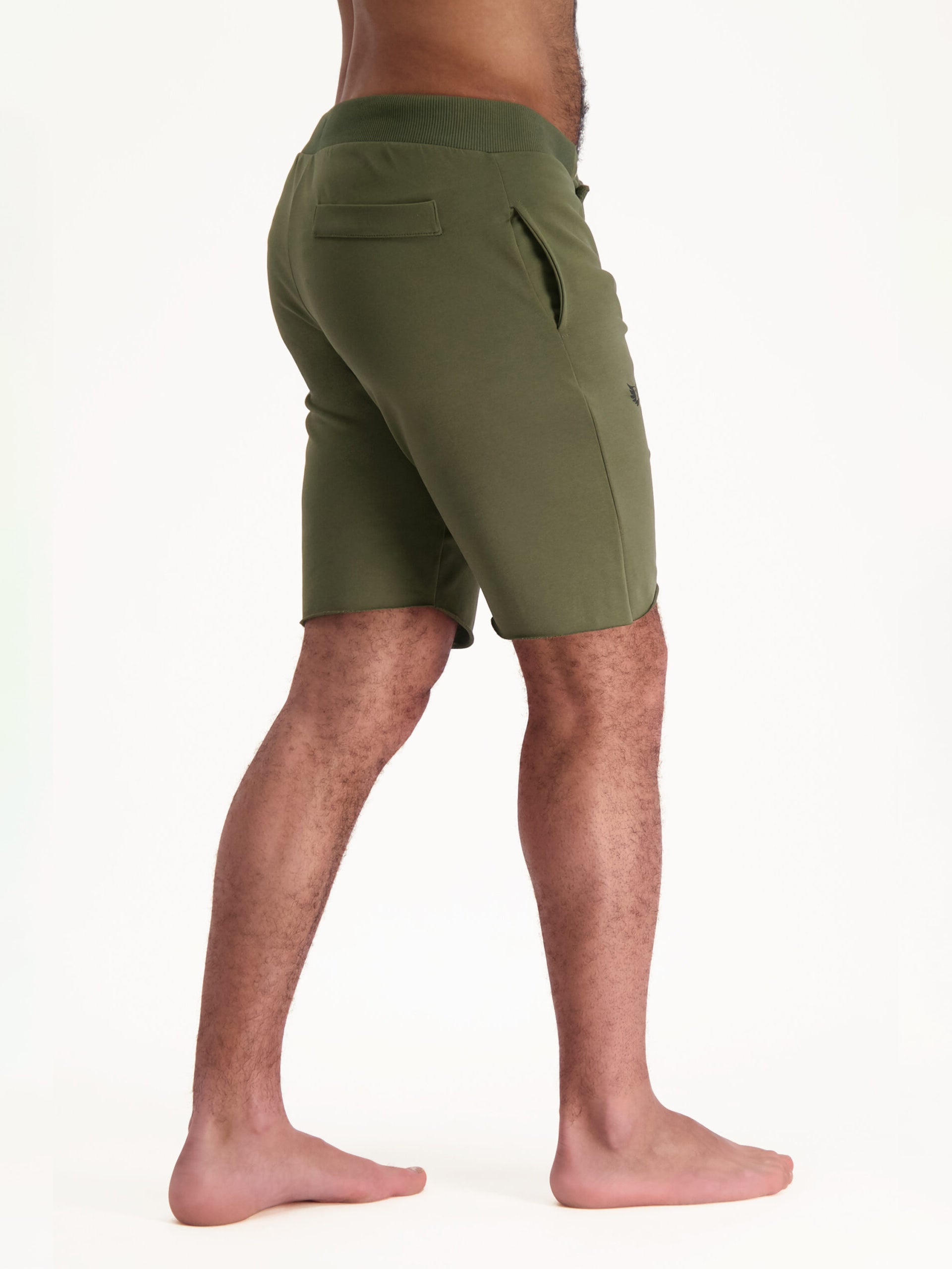 Renegade Guru Bodhi Shorts for Men - Olive Green Outdoor Hiking & Yoga Pants - Lightweight Quick-Dry Comfortable Activewear