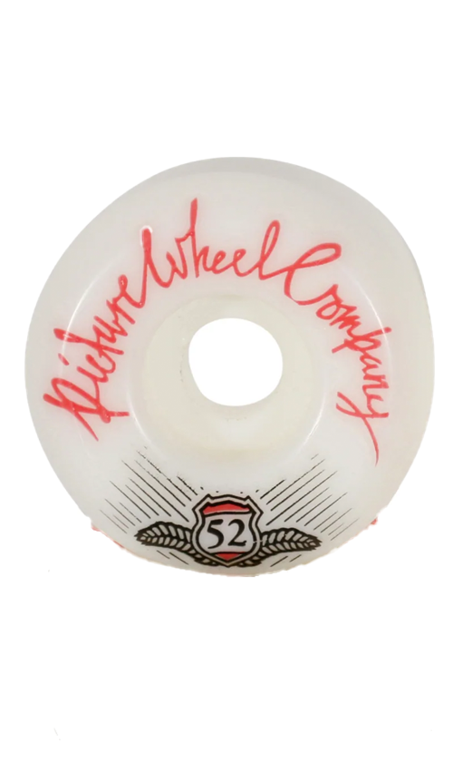 52mm 83B Red Conical Skateboard Wheels - Picture Shield Design for Smooth Street & Park Riding | Durable Urethane Wheels for Skaters & Longboarders