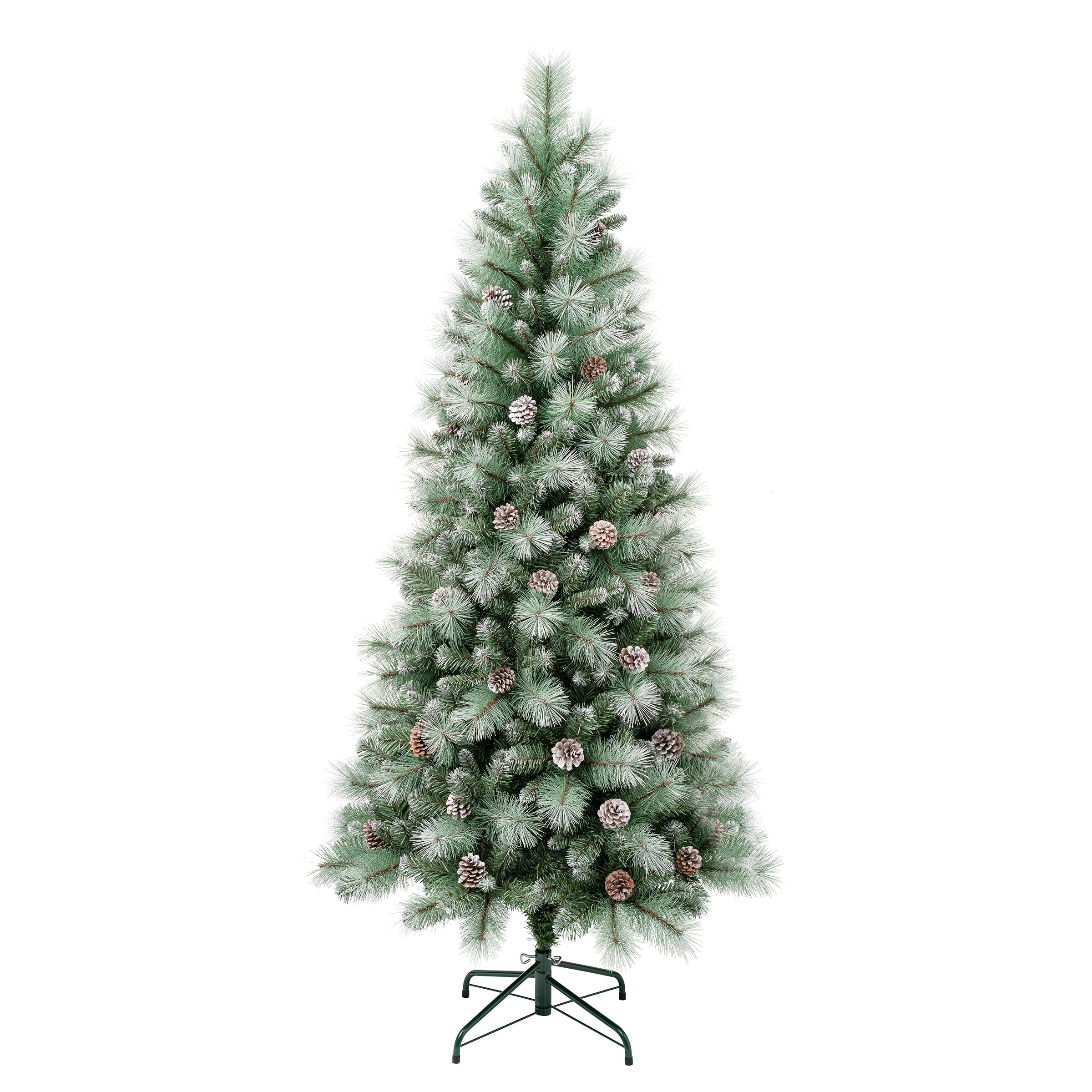 6 ft. Perry Mixed Pine Artificial Christmas Tree - Premium Realistic Holiday Decor for Home, Office, and Party Decorations