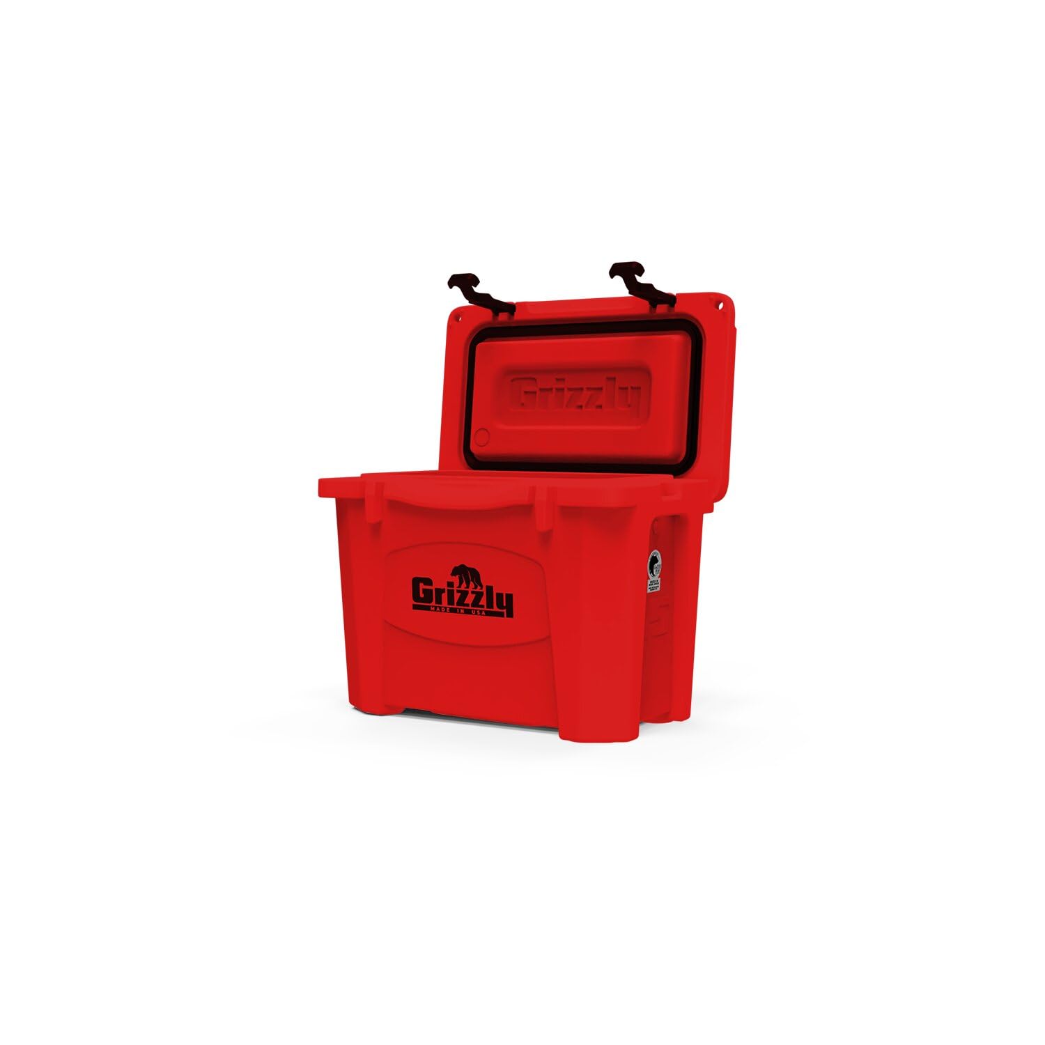 Grizzly 15 Quart Rotomolded Cooler - Heavy-Duty Insulated Ice Chest for Camping, Fishing, Hunting & Outdoor Adventures | Made in USA | Lifetime Warranty | Perfect for Beach, Boat, Picnics & Tailgating | G15 Cooler