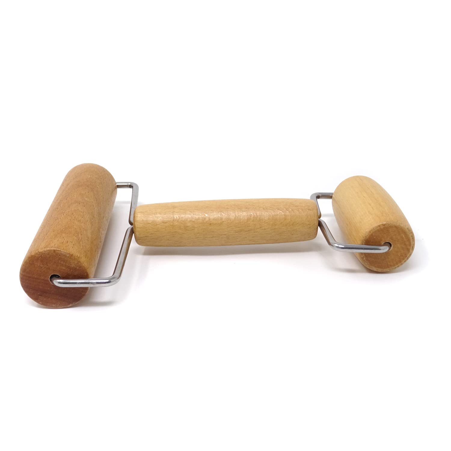Honbay Double Ended Wooden Roller for Dough, Pottery, Clay & Diamond Painting - Perfect for Baking, Crafting & Art Projects