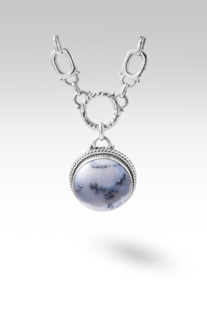 Linked in Unity Interchangeable Necklace Component™ in Dendritic Opal - Elegant Jewelry for Layering & Customization - Perfect for Gifts, Weddings, and Everyday Wear