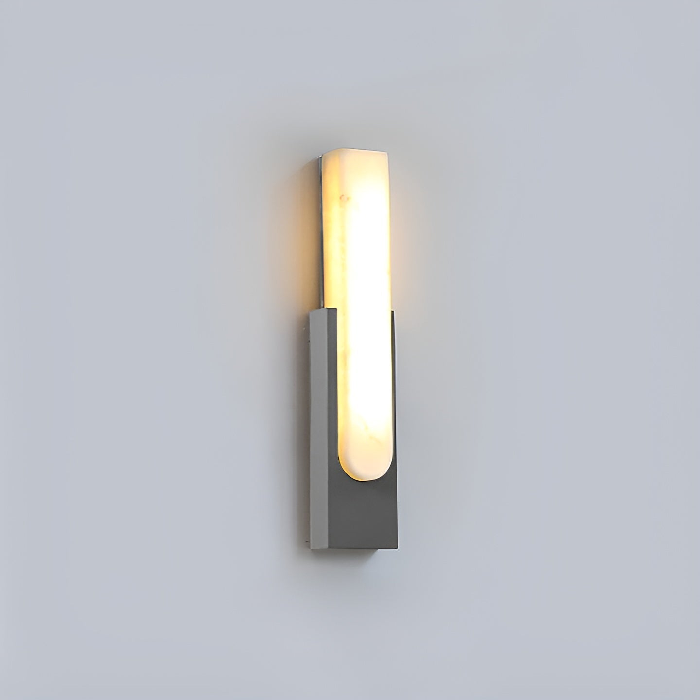 Agatha Alabaster Wall Lamp - Elegant White Stone Sconce Light Fixture for Bedroom, Living Room & Hallway Lighting