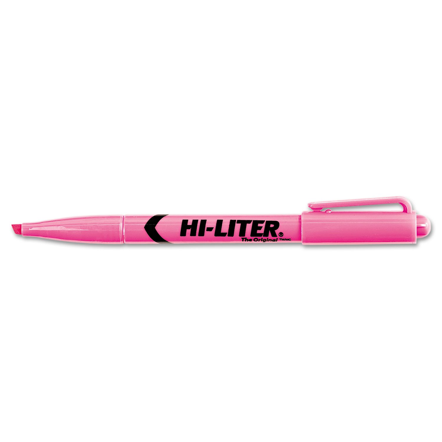 Avery Chisel Point Fluorescent Pink Highlighter Pen - 12 Pack (1 DZ) - Durable Plastic Tip, Washable Ink, ACMI Certified - Perfect for Office, School, Note-Taking & Book Marking