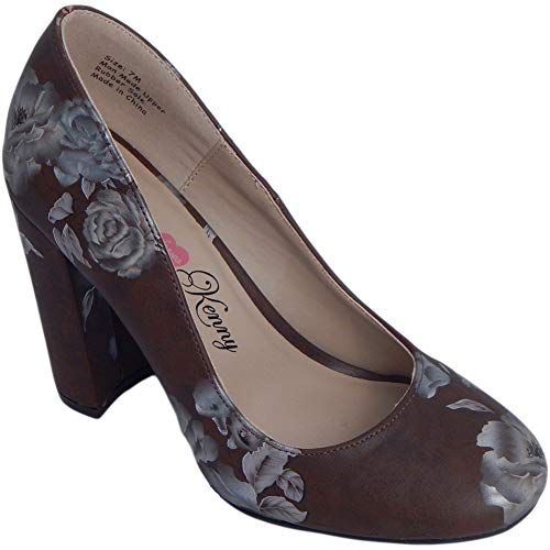 Penny Loves Kenny Women's Rose Floral Dress Pumps - Elegant High Heels for Weddings, Parties & Special Occasions
