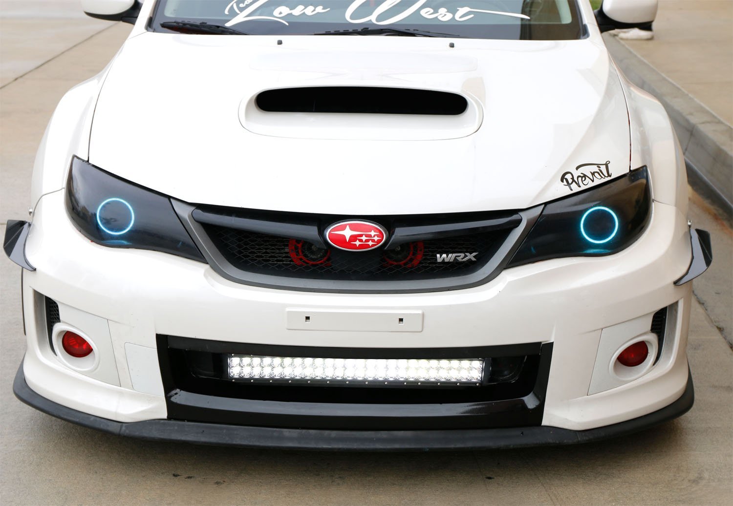 144W 25 LED Light Bar with Lower Bumper Brackets & Wiring Kit - Compatible with 2011-2014 Subaru Impreza WRX STI - Perfect for Off-Roading, Night Driving & Adventure Lighting