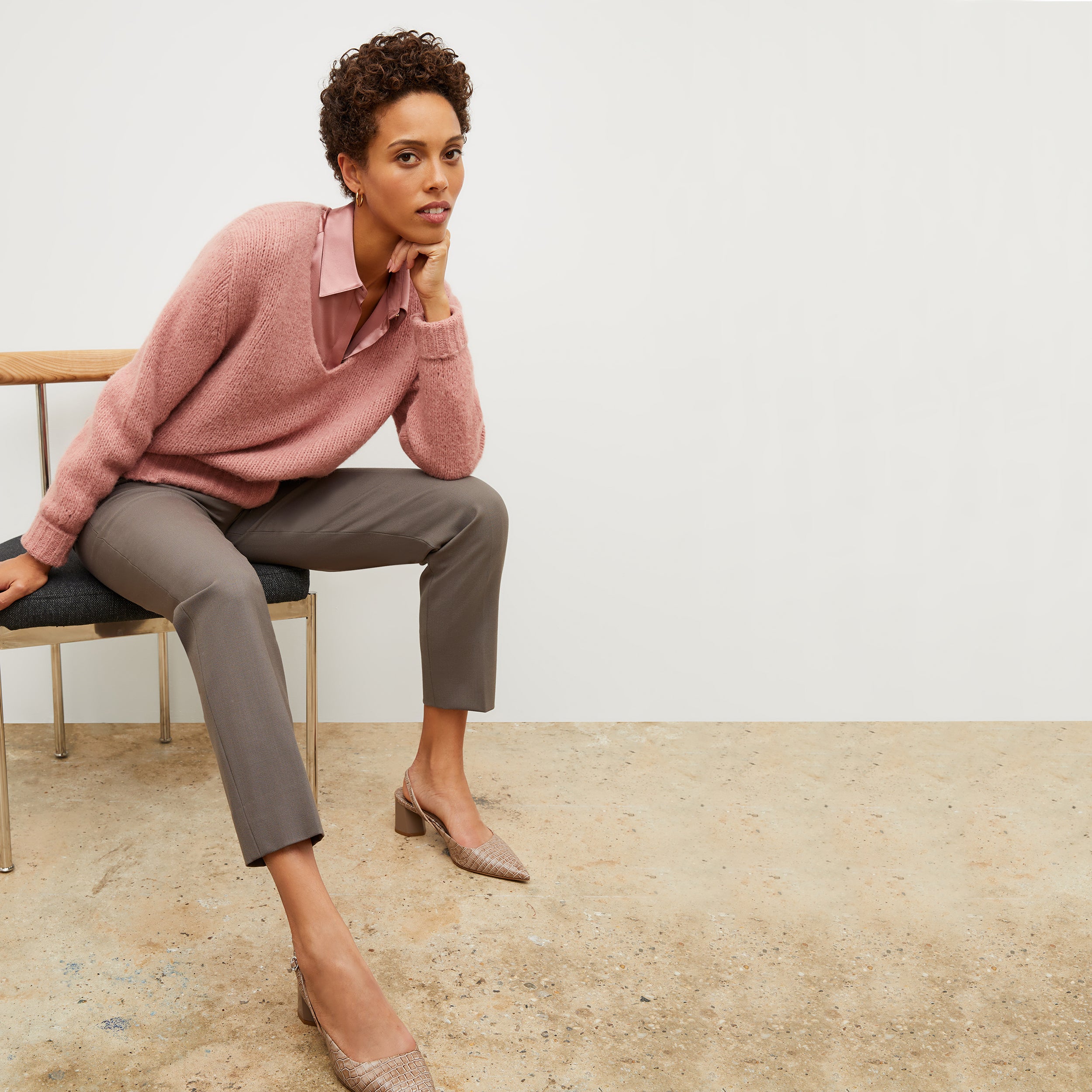 Premium Mejia Sharkskin Mink Pants for Women - Soft & Stylish Formal Trousers for Office, Business Meetings & Special Occasions