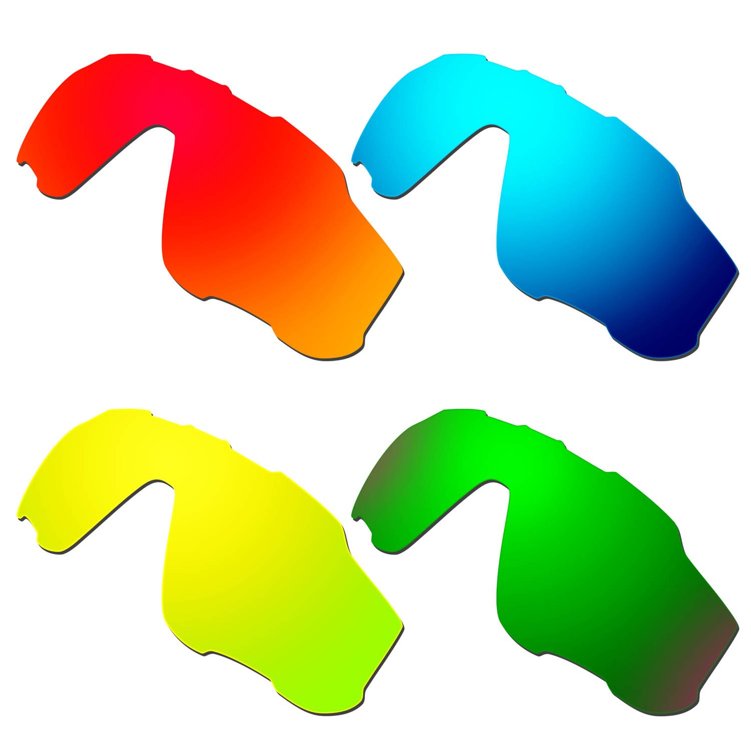 HKUCO Replacement Lenses for Oakley Jawbreaker Sunglasses - Polarized Lens for Men - Perfect for Cycling, Running & Outdoor Sports