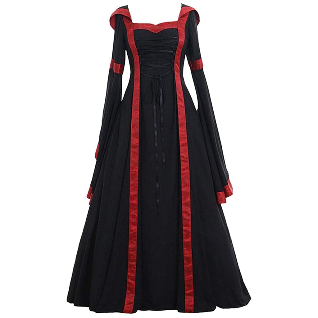 MOOKO Plus Size Halloween Costume - Renaissance Medieval Princess Dress for Women | Gothic Witch Corset Dress with Long Sleeves | Perfect for Cosplay, Renaissance Fairs & Halloween Parties
