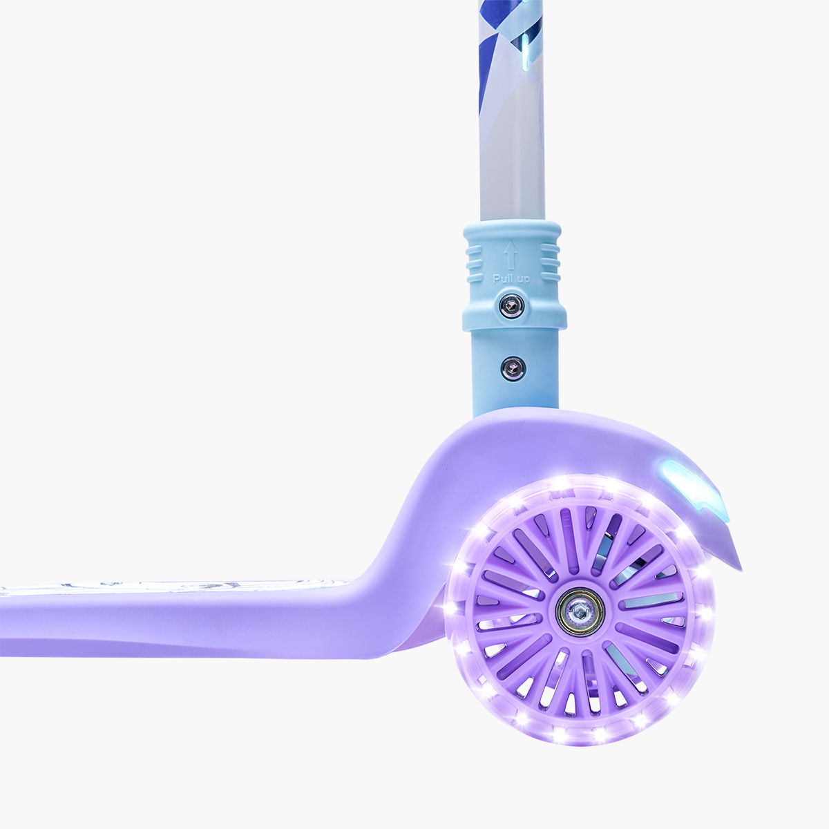 Frozen 3 Wheel Light Up Kick Scooter for Kids - Disney Princess Glow in The Dark Scooter with LED Wheels - Perfect for Outdoor Play, Birthday Gifts & Neighborhood Rides