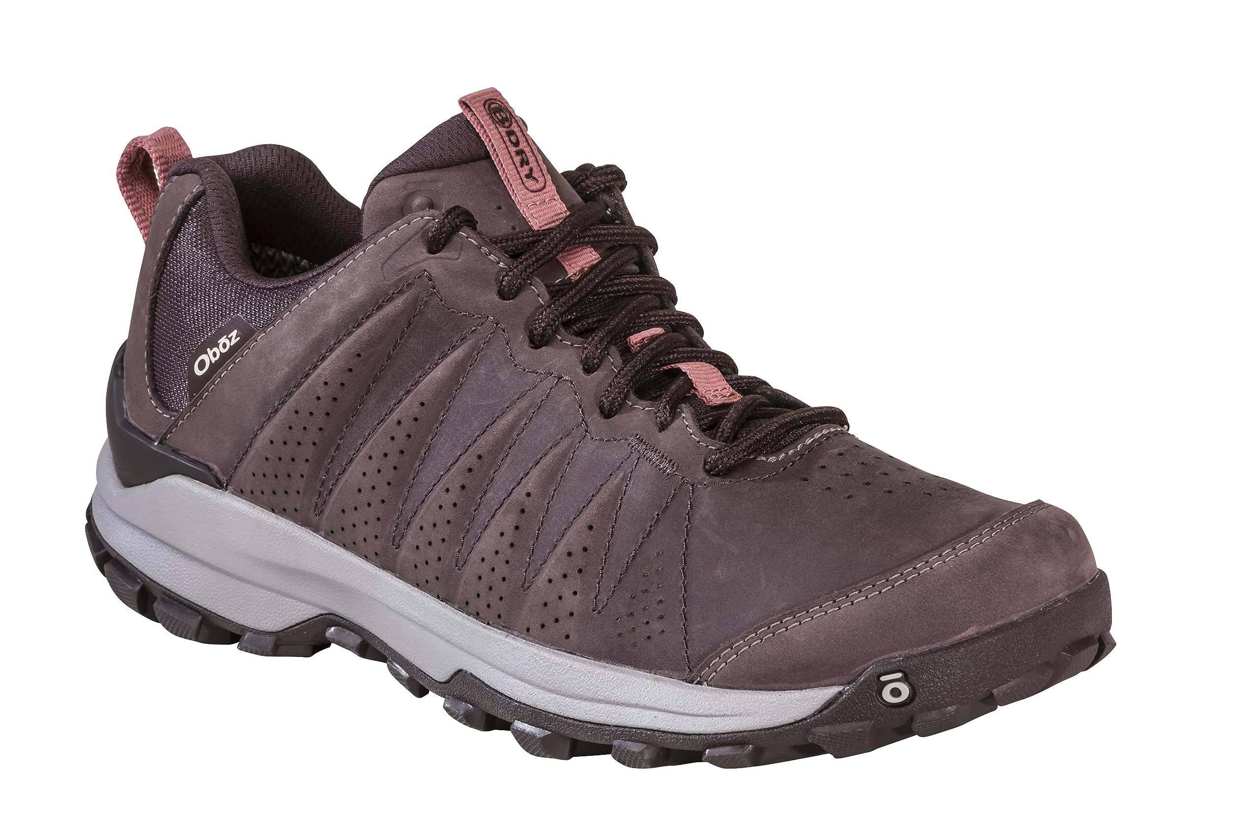 Oboz Women's Sypes Low Leather B-Dry Waterproof Hiking Shoes - Lightweight & Comfortable for Outdoor Adventures, Trail Walking & Travel