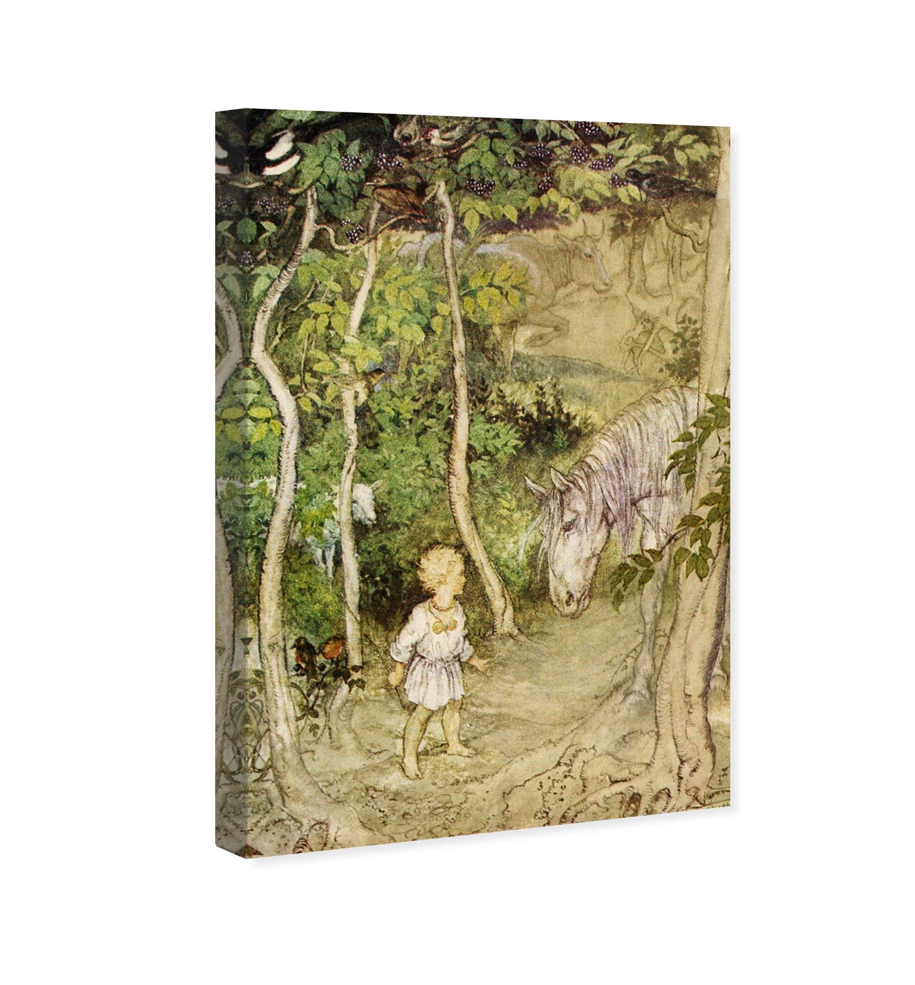 Magic Stallion Fantasy Wall Art Canvas Print - 30